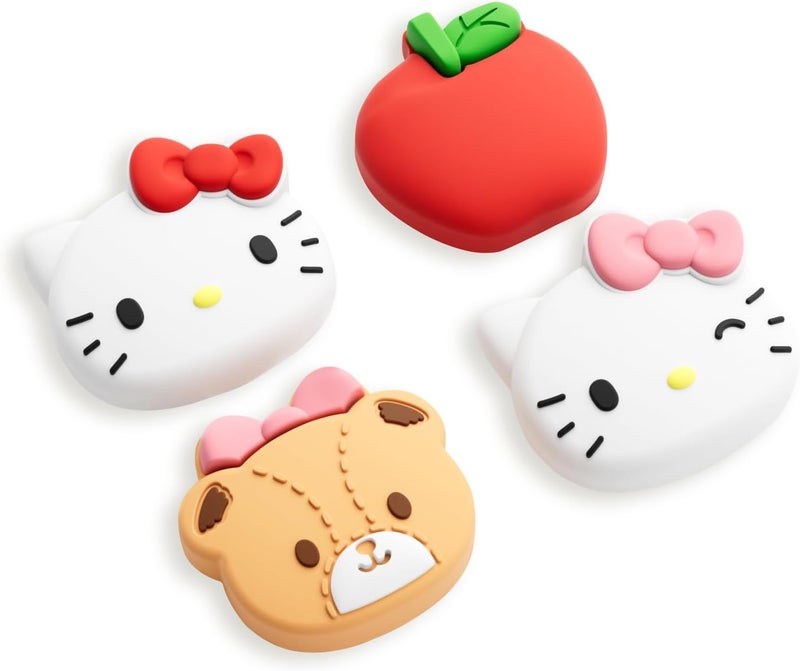 Kuitmor Silicone Joystick Caps Compatible with Switch 2, Anti-Slip Thumb Grip Caps for Switch 2025, 4pcs - Cute Cat - Image 1
